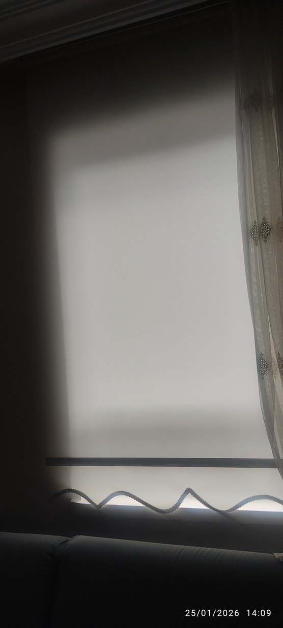 Beyaz Zincir Detayli Stor perde - Görsel 5