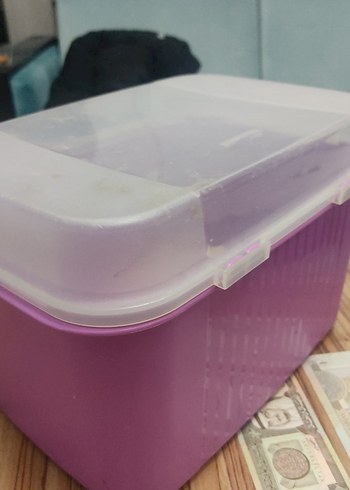 Tupperware Pastel Mor Plastik Saklama Kabı - Görsel 5