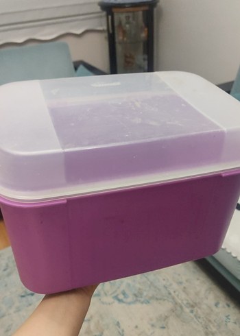 Tupperware Pastel Mor Plastik Saklama Kabı - Görsel 9