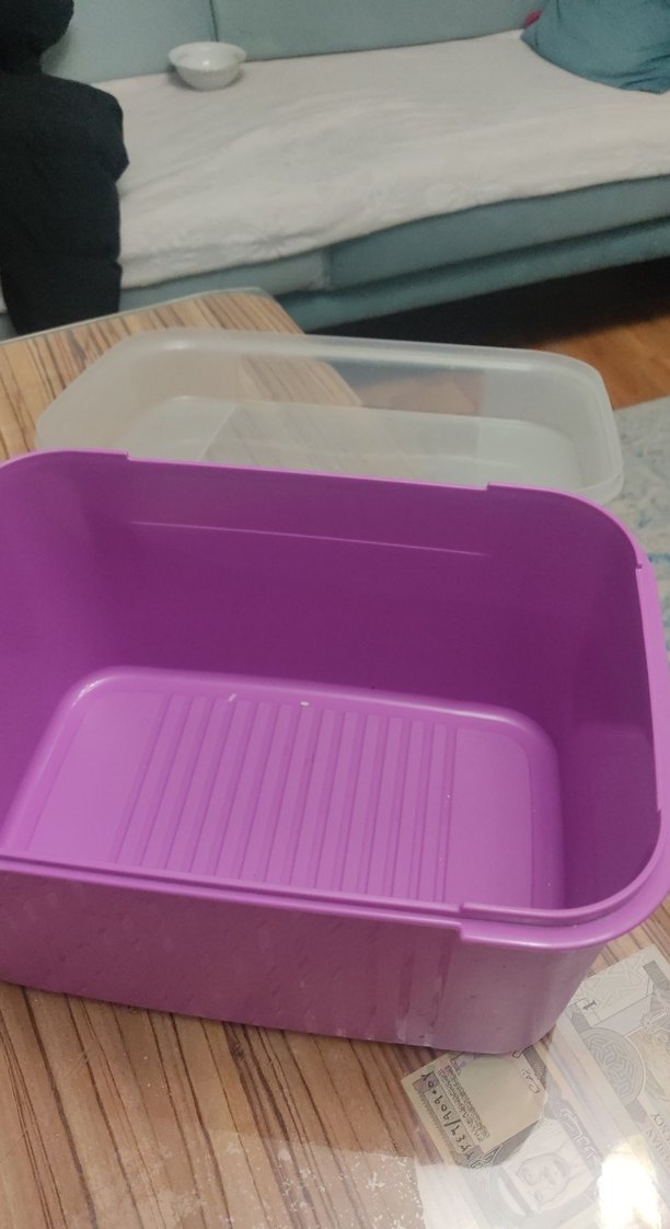 Tupperware Pastel Mor Plastik Saklama Kabı - Görsel 4