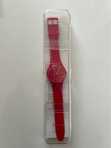 Beden pembe Renk Swatch fuşya saat