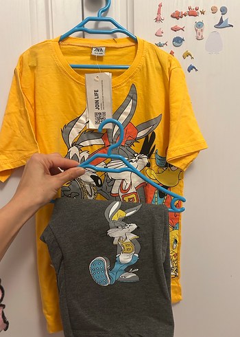Sarı Tişört ve Gri Çocuk Pantolonu Takımı - Görsel 3