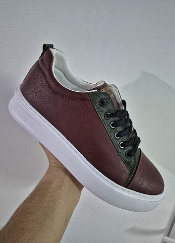 ERKEK SPOR AYAKKABI BORDO BUGGAMAN