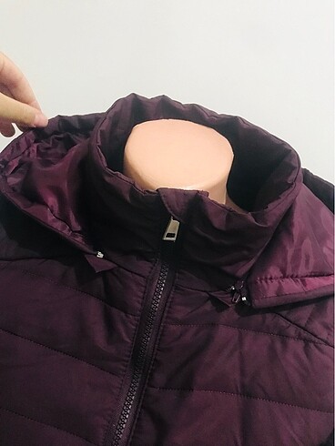 m Beden bordo Renk Şişme mont