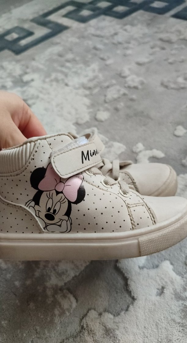 Kız Çocuk Beyaz Cırt Cırtlı Spor Ayakkabı - Görsel 2