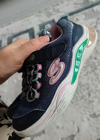 Kız Çocuk Çok Renkli Spor Ayakkabı Velcro - Görsel 4