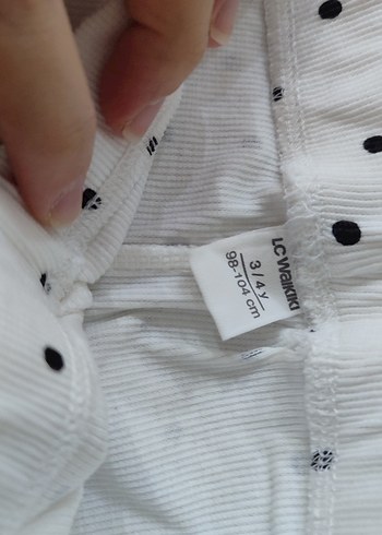 Puantiye Desenli Pilili Kadın Kumaş Pantolon - Görsel 2