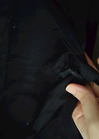 Siyah Baskılı Pamuklu Tişört - Görsel 2