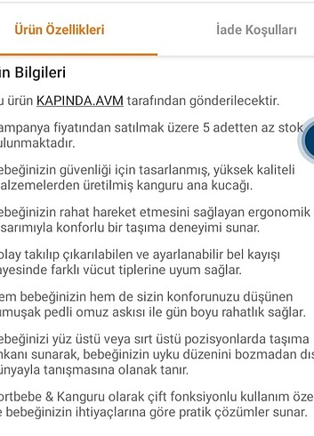 Beden Bebek kanguru