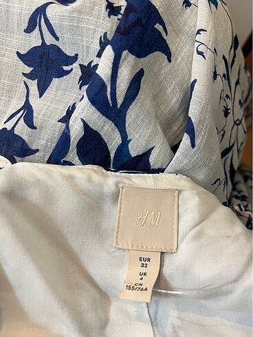 32 Beden mavi Renk H&M elbise