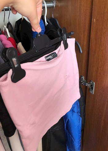 straplez pembe ust - Görsel 3