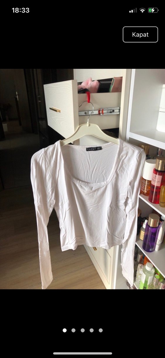 ikili kadin kare yaka bluz - Görsel 2