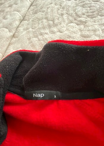 unisex Kırmızı Fermuarlı Polar Ceket - Görsel 6