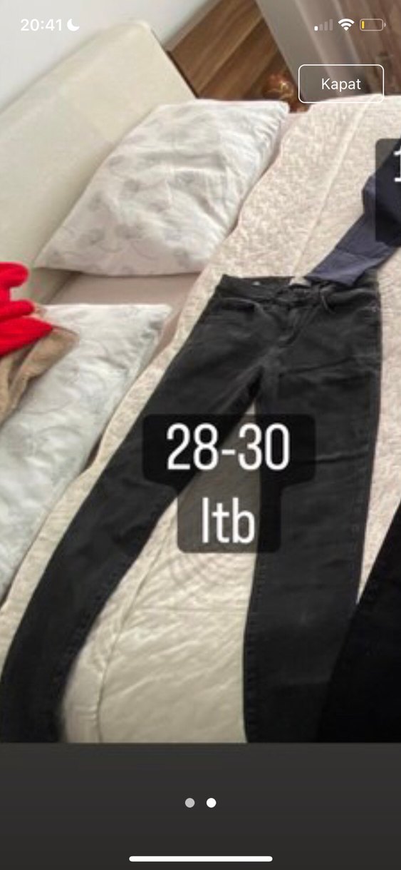 Gri Normal Kesim
 Kot Pantolon - Görsel 2