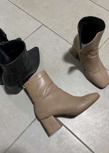 bej siyah ikili kadin bot - Görsel 2