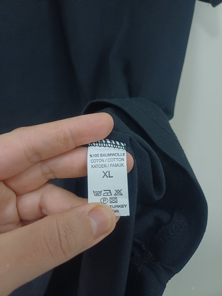 Siyah Erkek Kısa Kollu Tişört - Görsel 4