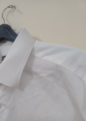 Beyaz Keten Erkek Gömlek - Görsel 3