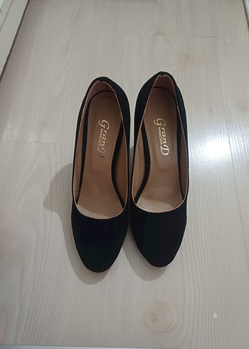 Siyah Modern Klasik Kadın Topuklu Ayakkabı - Görsel 7