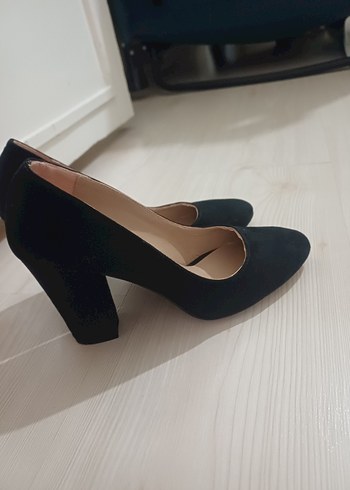 Siyah Modern Klasik Kadın Topuklu Ayakkabı - Görsel 6