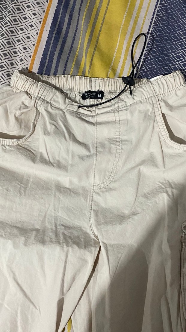 Krem paraşüt pantalon - Görsel 3