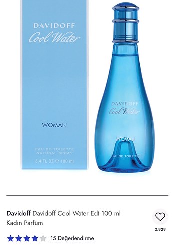Davidoff Davidoff Cool Water Kadın Parfümü 100 ml