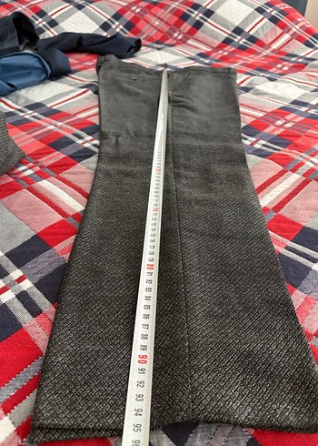 Wenitto -Gri -Siyah Regular Fit Erkek Takım Elbise Üç Parça - Görsel 10