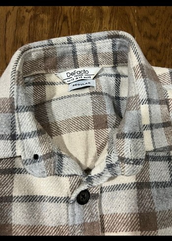 Defacto oduncu Uzun Kollu Ekose Gömlek - Görsel 3