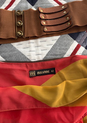 Şifon bayan Renkli Pilili Uzun Bohem Kadın Etek - Görsel 3