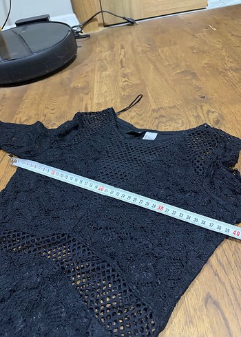 Dantel Detaylı Siyah Midi Elbise - Görsel 6