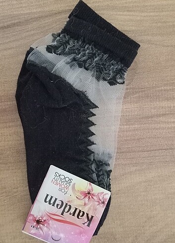Soket Siyah transparan Corap Cotton Lycra