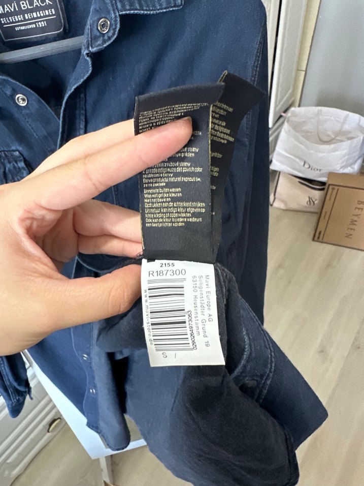 Koyu Mavi Denim Gömlek — görsel 5/5