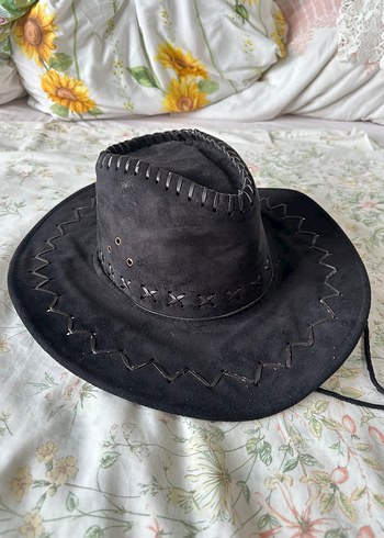 American Vintage Siyah Suet Bati Sapkasi Rustik Ve Sik