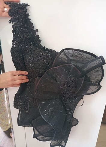 ÖZEL İŞLEMELİ TRANSPARAN BÜSTIYER VE SAÇ AKSESUARI - Görsel 4