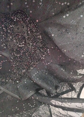 ÖZEL İŞLEMELİ TRANSPARAN BÜSTIYER VE SAÇ AKSESUARI - Görsel 6