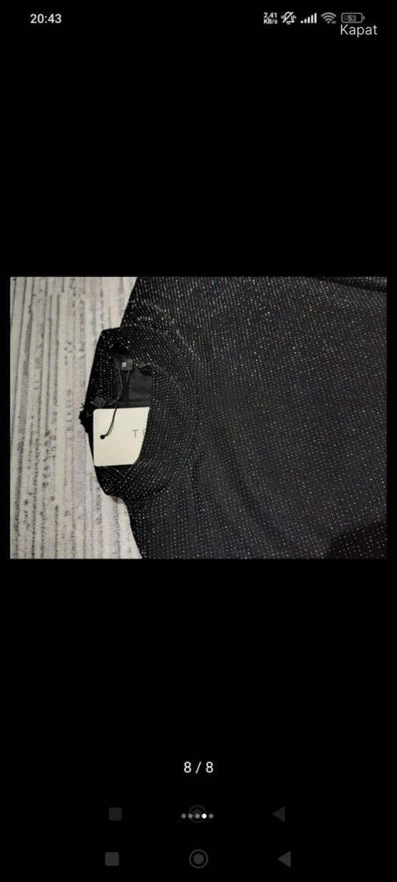 Siyah Drapeli Mini Uzun Kollu Elbise - Görsel 4