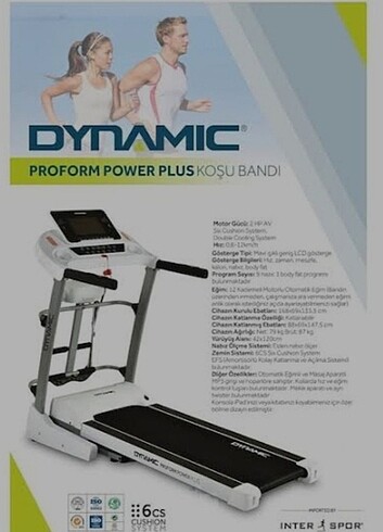 DYNAMİC PROFORM POWER PLUS KOŞU BANDI