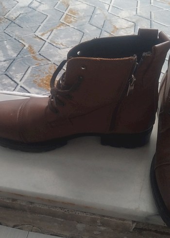 Kahverengi Deri Erkek Botları - Görsel 3