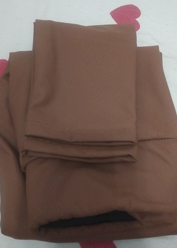 Kahverengi tayt dışı deri ici pamuklu - Görsel 2