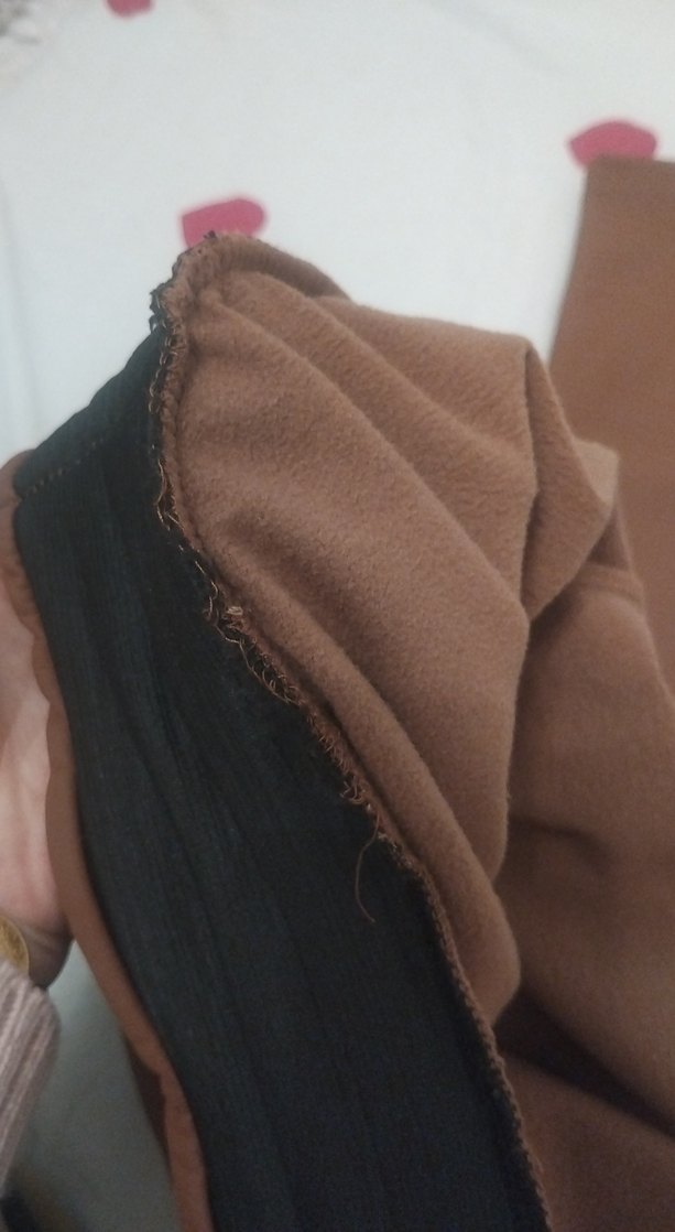 Kahverengi tayt dışı deri ici pamuklu - Görsel 3