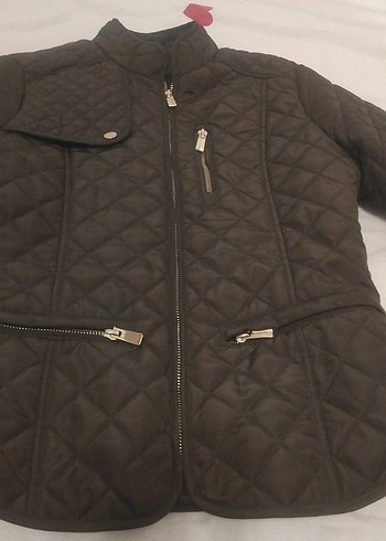 Kahverengi Deri Kadın Biker Ceket - Görsel 6