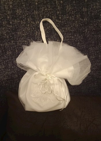 beyaz taşlı taç,terlik,kese,toka,takı seti,eldiven,bant - Görsel 8