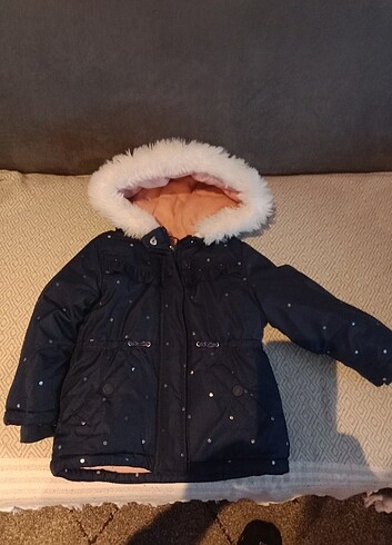 Carters kız çocuk montu ,içi polar pembe dışı lacivert