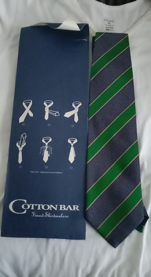 Koyu Çok Renkli Klasik Erkek Kravat - Görsel 4