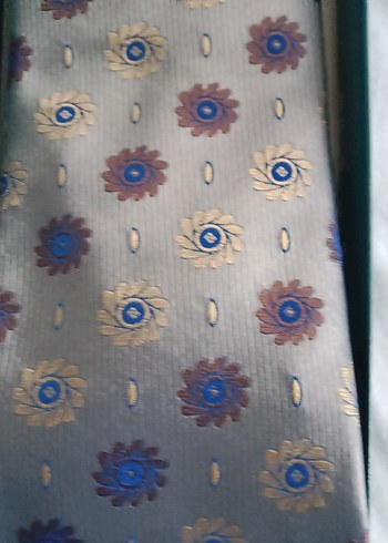 gri desenli erkek kravat - Görsel 4