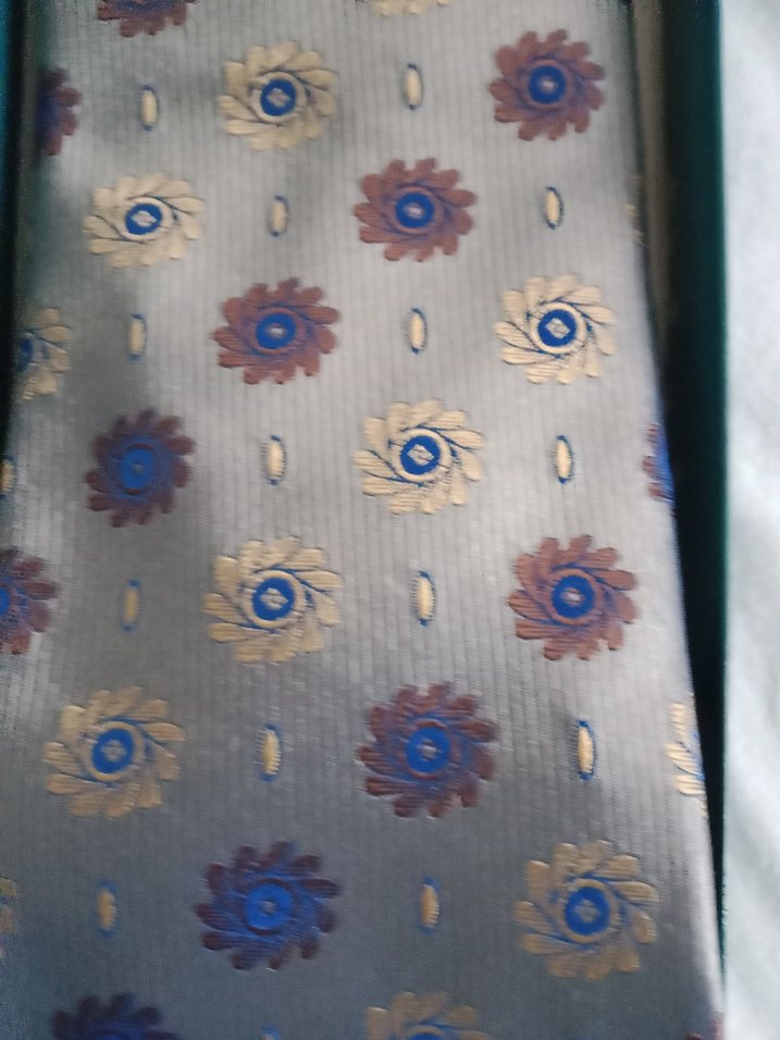 gri desenli erkek kravat - Görsel 4