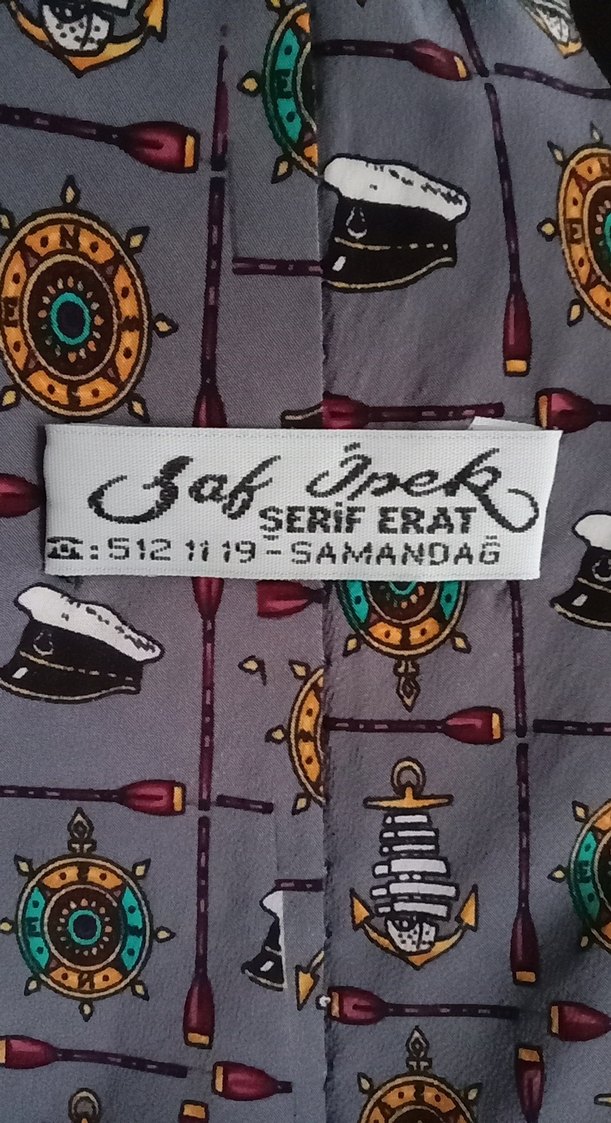 Gri Desenli Klasik Erkek Kravat - Görsel 3