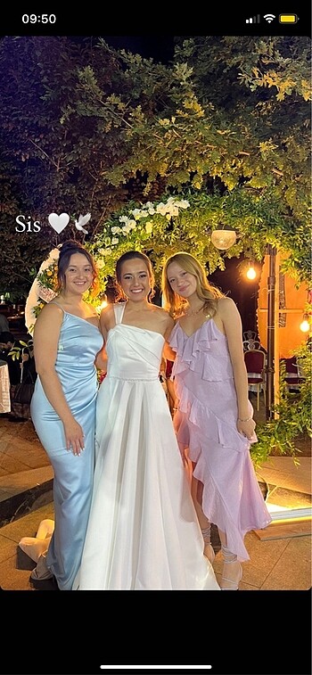 H&M H&M Farfaralı Lila Elbise