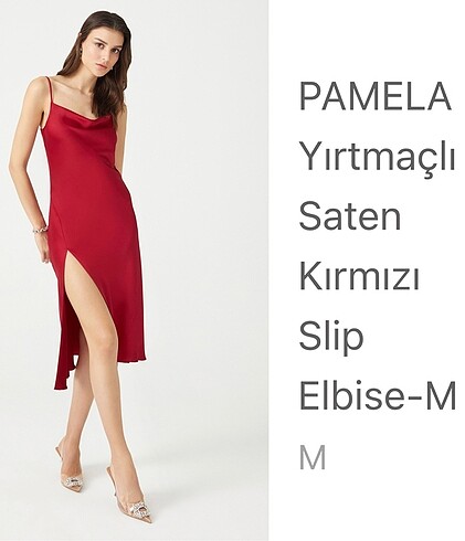 m Beden kırmızı Renk The Latest Thing elbise????????