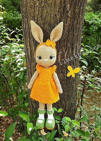 Örgü tavşan, amigurumi kız tavşan