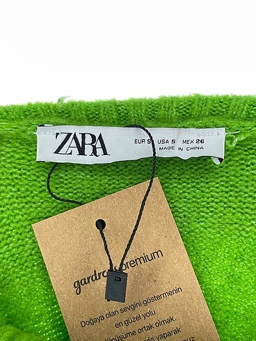 s Beden yeşil Renk Zara Kazak / Triko %70 İndirimli.